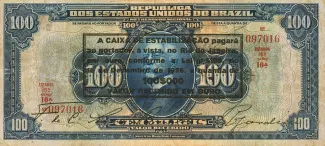 Brazil 100 Mil Réis, 1926 obverse
