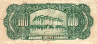 Brazil 100 Mil Réis, 1927 reverse