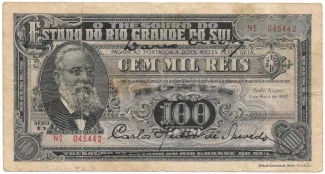 Brazil 100 Mil Réis, 1932 obverse