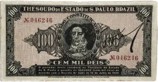 Brazil 100 Mil Réis, 1932 obverse