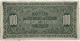 Brazil 100 Mil Réis, 1932 reverse