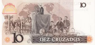Brazil 10 Cruzados, 1986-1987 reverse