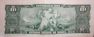 Brazil 10 Cruzeiros, 1943 reverse