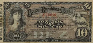 Brazil 10 Mil Réis, 1893 obverse