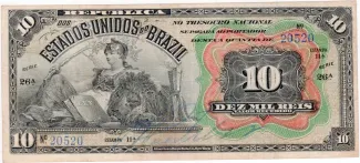 Brazil 10 Mil Réis, 1907 obverse