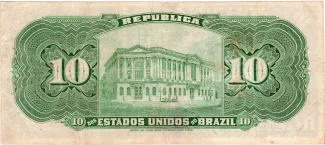 Brazil 10 Mil Réis, 1907 reverse
