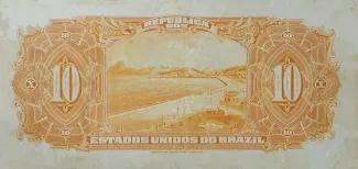Brazil 10 Mil Réis, 1918 reverse