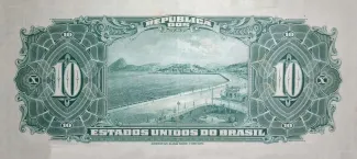 Brazil 10 Mil Réis, 1924-1942 reverse