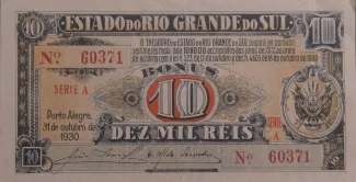 Brazil 10 Mil Réis, 1930 obverse
