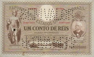 Brazil 1 Conto de Réis, 1911 obverse