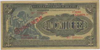 Brazil 1 Conto de Réis, 1921-1924 obverse