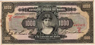 Brazil 1 Conto de Réis, 1927 obverse