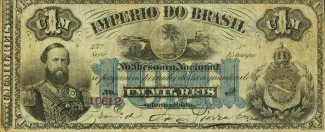 Brazil 1 Mil Réis, 1870 obverse