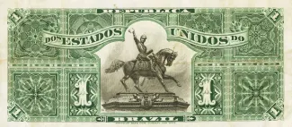 Brazil 1 Mil Réis, 1890-1892 reverse