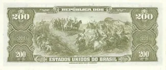 Brazil 200 Cruzeiros, 1955-1959 reverse