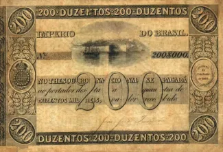 Brazil 200 Mil Réis, 1835 obverse