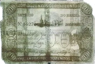 Brazil 200 Mil Réis, 1844 obverse