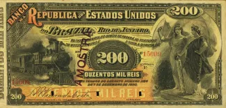 Brazil 200 Mil Réis, 1891-1893 obverse