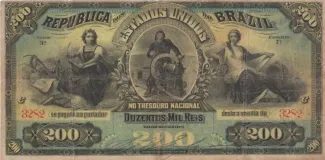 Brazil 200 Mil Réis, 1892 obverse