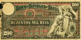 Brazil 200 Mil Réis, 1893 obverse