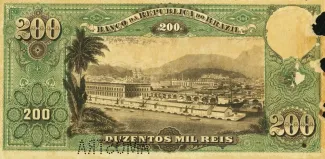 Brazil 200 Mil Réis, 1893 reverse