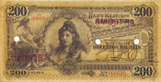 Brazil 200 Mil Réis, 1901 obverse