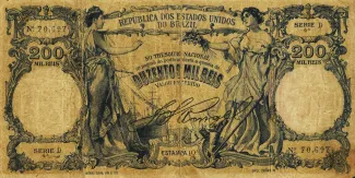 Brazil 200 Mil Réis, 1905 obverse