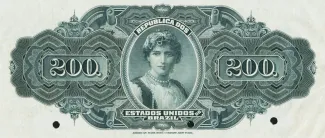 Brazil 200 Mil Réis, 1908 reverse