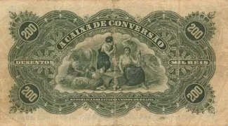 Brazil 200 Mil Réis, 1910 reverse