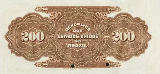 Brazil 200 Mil Réis, 1911 reverse