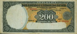 Brazil 200 Mil Réis, 1916 obverse