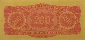Brazil 200 Mil Réis, 1922 reverse