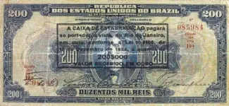 Brazil 200 Mil Réis, 1926 obverse