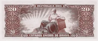 Brazil 20 Cruzeiros, 1962 reverse