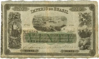 Brazil 20 Mil Réis, 1870 obverse