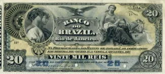 Brazil 20 Mil Réis, 1890 obverse