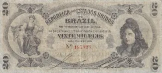 Brazil 20 Mil Réis, 1900 obverse