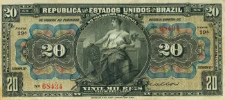 Brazil 20 Mil Réis, 1909 obverse