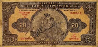 Brazil 20 Mil Réis, 1923 obverse