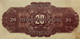 Brazil 20 Mil Réis, 1923 reverse