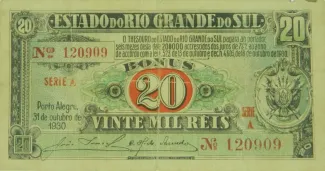 Brazil 20 Mil Réis, 1930 obverse