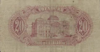 Brazil 20 Mil Réis, 1931 reverse