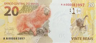 Brazil 20 Reais, 2010 reverse