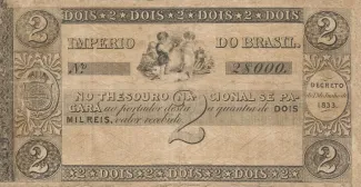 Brazil 2 Mil Réis, 1835 obverse