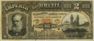 Brazil 2 Mil Réis, 1888 obverse