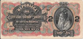 Brazil 2 Mil Réis, 1918 obverse