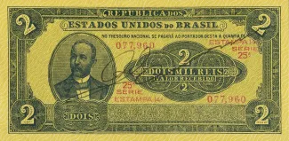 Brazil 2 Mil Réis, 1921 obverse