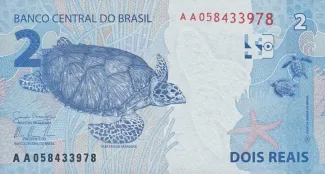 Brazil 2 Reais, 2010 reverse