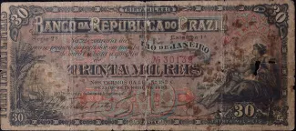 Brazil 30 Mil Réis, 1893 obverse