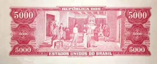 Brazil 5.000 Cruzeiros, 1965 reverse